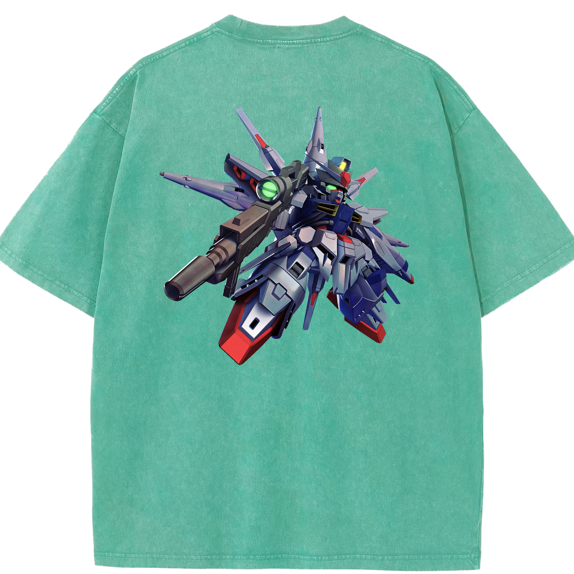 （画像用） 機動戦士ガンダム Mobile Suit Gundam 綿100% ヴィンテージ風 半袖Tシャツ（背面プリント）